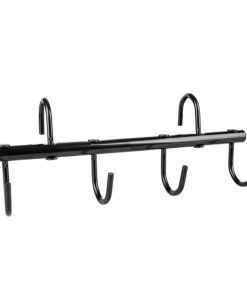 Gatsby Portable Tack Rack with 4 Hooks Black