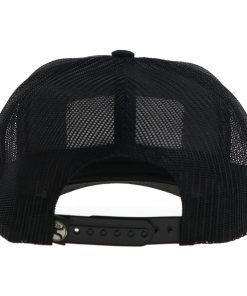 Alternative view of Hooey Sudan 5 Panel Trucker Hat with Rect Patch Black