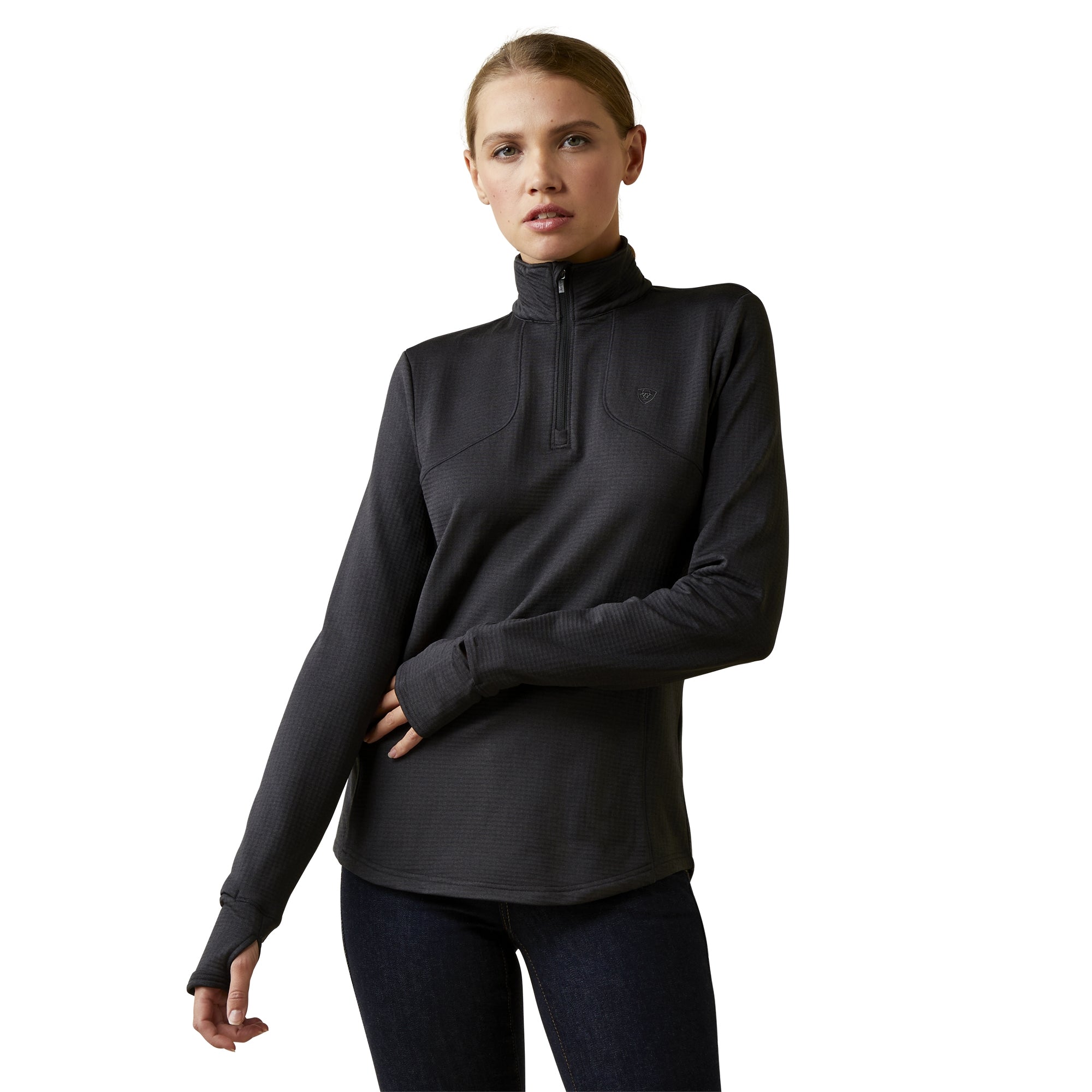 Ariat Ladies Gridwork 1/4 Zip - Image 2