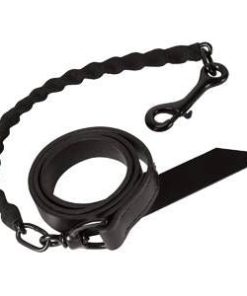 Brahma Webb Covered Chain Cattle Lead Brown