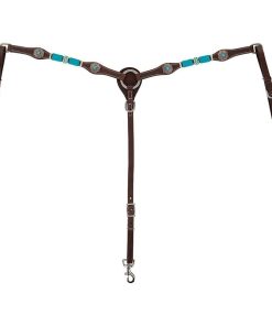 Alternative view of Circle Y Turquoise Roundup Breast Collar