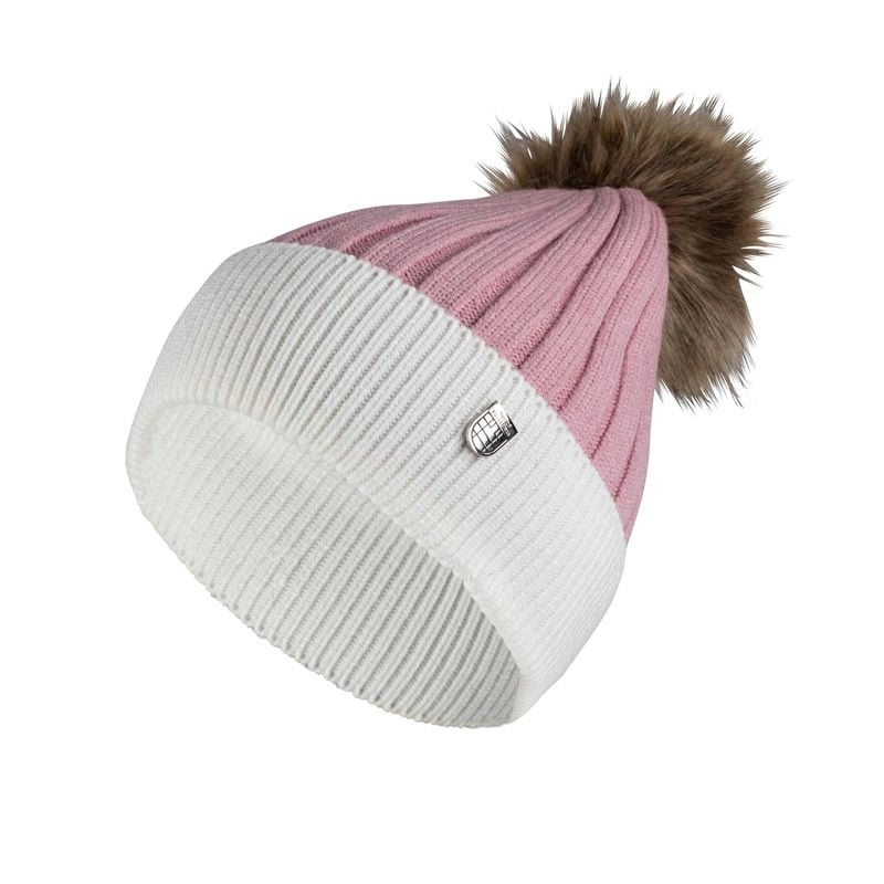 Horze Nanda Winter Hat One Size Melange Grey/White