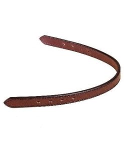 Double/Stitched Track Halter Crown Strap Cob Brn