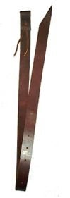 Alternative view of Fabtron Shaped End Latigo Leather Tie Strap
