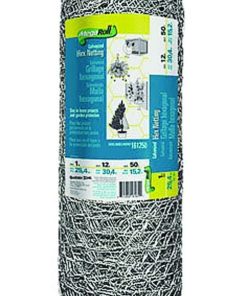 Galvanized Hex 1 in Mesh Netting 12 X 50ft