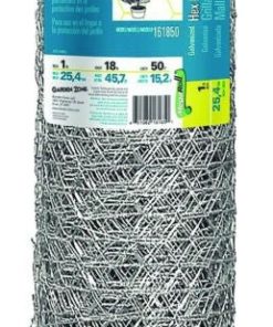 Alternative view of Galvanized Hex 1 in Mesh Netting 12 X 50ft