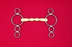 Alternative view of Happy Mouth Pessoa 3 Ring Shaped Mullen Mouth Gag
