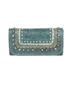 American West Blue Ridge Ladies Tri-Fold Wallet