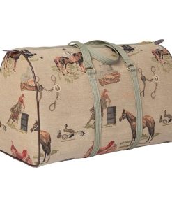 Huntley Western Tapestry Duffle Bag Tan