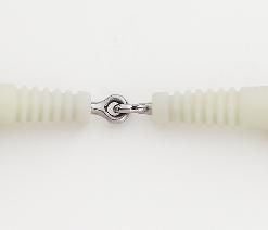 Alternative view of Hm Jointed Ribbed Mouth Loop Ring Gag Bit Ss