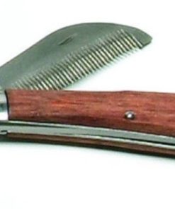 Folding Stripping Comb Wood Handle