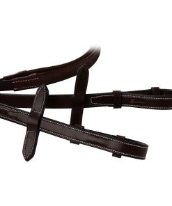Huntley Fancy StitchRubber Reins 5/8"