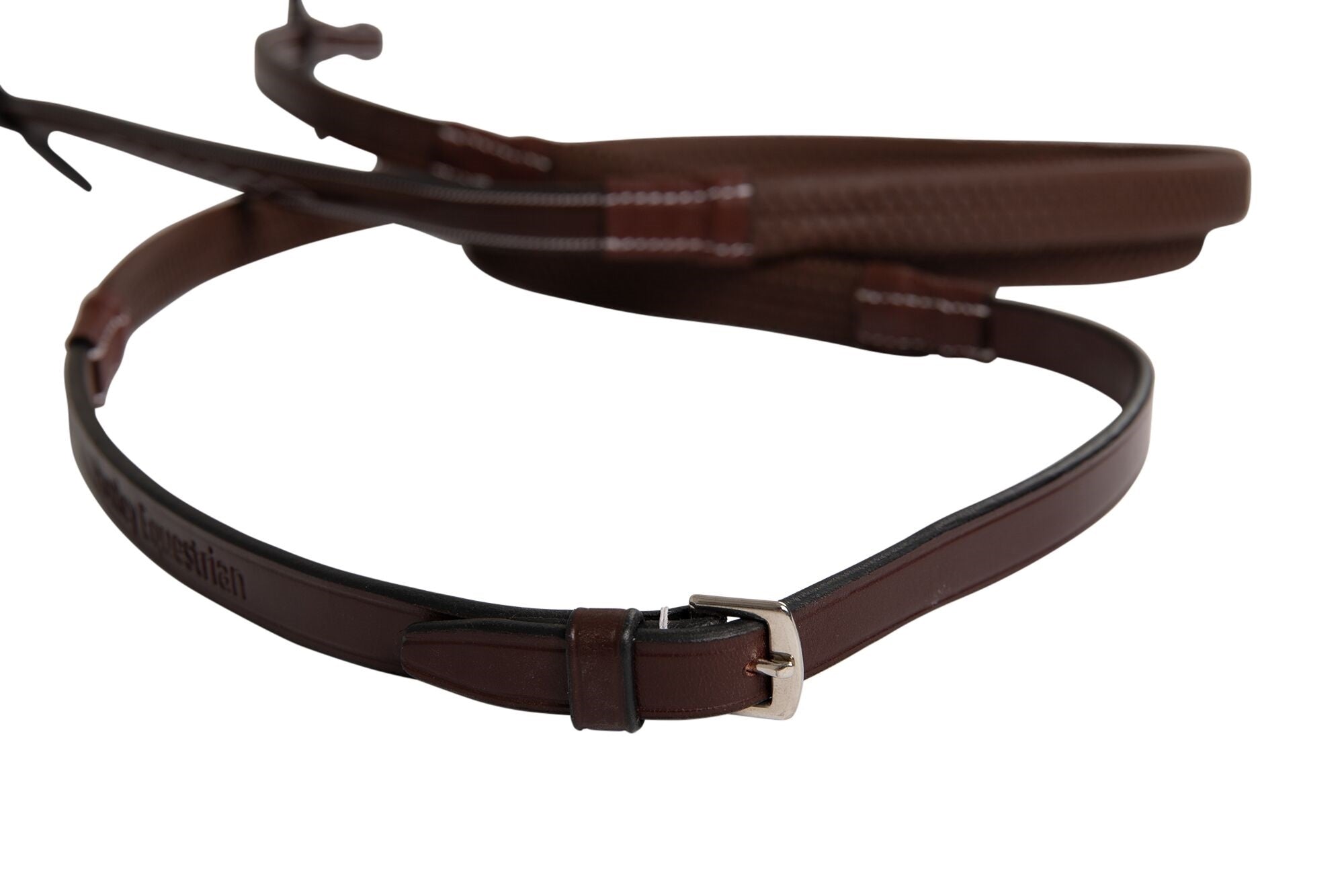 Huntley Fancy StitchRubber Reins 5/8" - Image 3