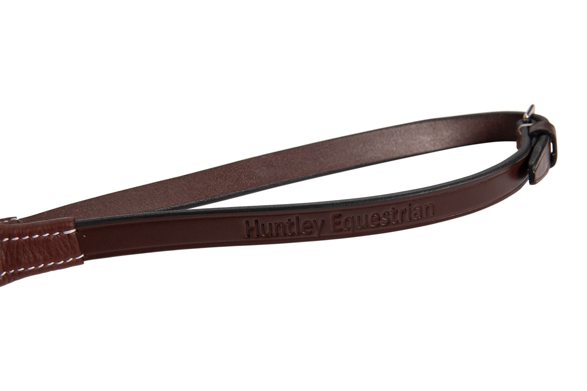 Huntley Fancy StitchRubber Reins 5/8" - Image 4