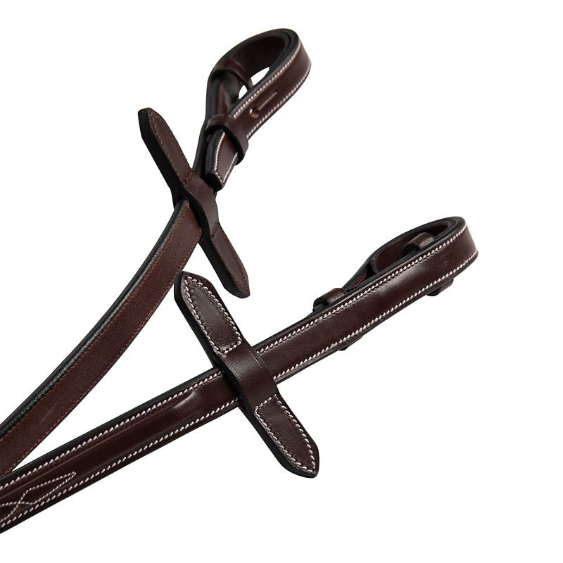 Huntley Fancy StitchRubber Reins 5/8" - Image 7