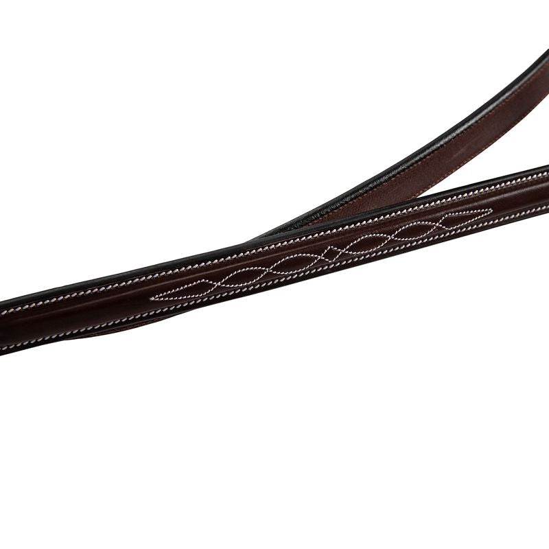 Huntley Fancy StitchRubber Reins 5/8" - Image 9