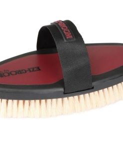 Ezi-Groom Grip Body Brush With Goat Hair