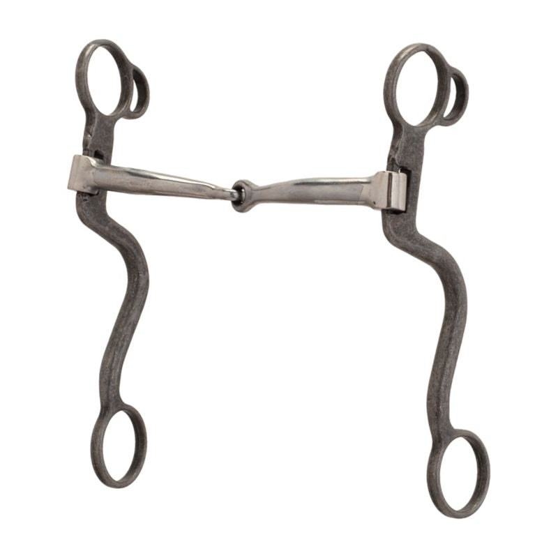 7"S-Shank Sweet IronSnaffle 5"Buffed Black - Image 2