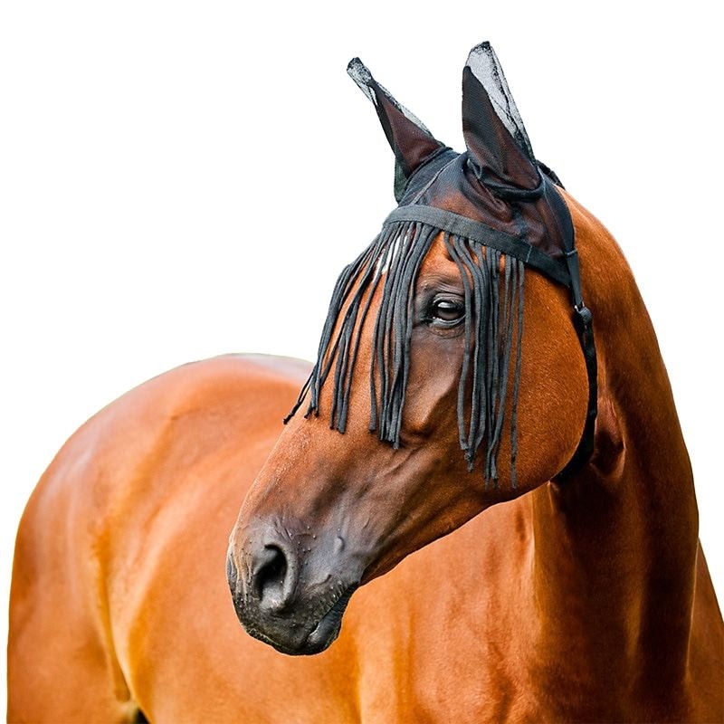 Horze Fringe Veil Fly Bonnet
