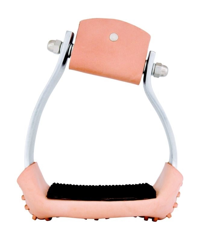 Equi-Sky 3 1/4in Wide Slanted Alum Stirrups with Pads