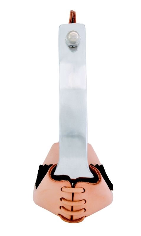 Equi-Sky 3 1/4in Wide Slanted Alum Stirrups with Pads - Image 2