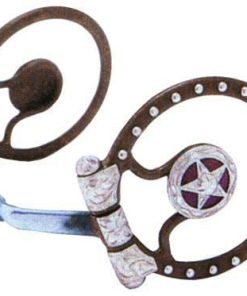 AT Silver Texas Star D-Ring Snaffle Show Bit