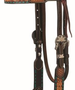 Floral Buckstitch B/Band Headstall