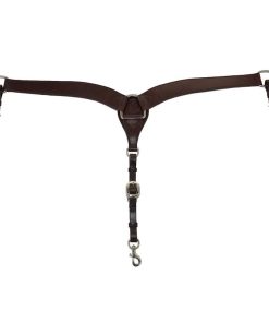 Alternative view of Circle Y Contoured Classic Smooth Breast Collar