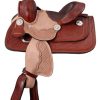 King Series Mini Half Tooled Western Saddle