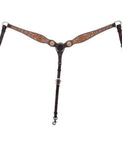 Circle Y White Daisy Filigree Breast Collar