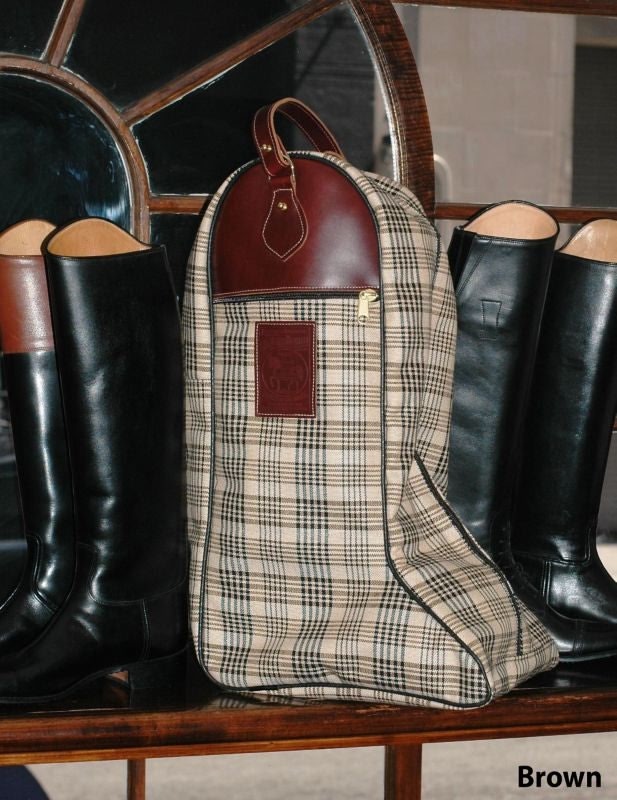 Baker Riding Boot Bag 24" Tall Original Baker Plai - Image 2