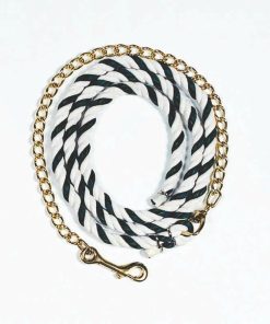 Horse Lead Rope With Chain 6 1/2ft Brn
