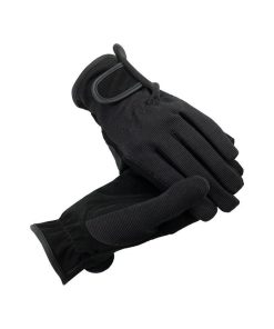 HorZe Multi-Stretch Riding Gloves LG Black