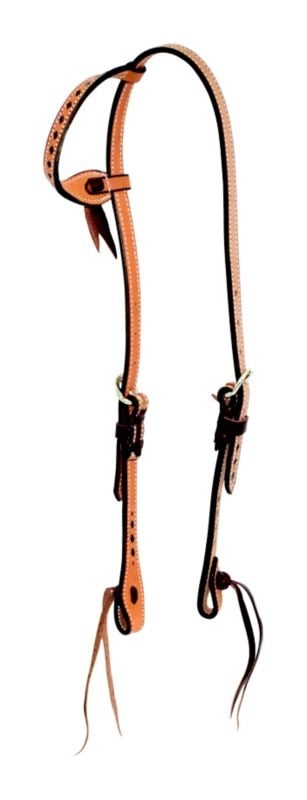 Cowboy Tack Roughout Buckstitch Single Ear Headstl