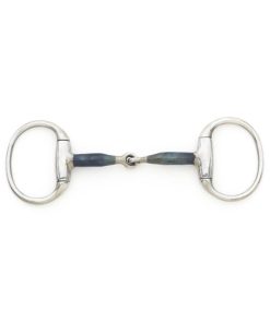 Blue Steel Med Weight Round Ring Eggbutt Bit