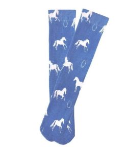 AWST Intl Kids Lila Horses and Horseshoes Socks