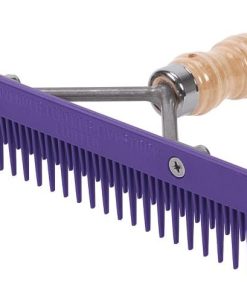 Alternative view of Fluffer Comb with Wood Handle/Replace Blade