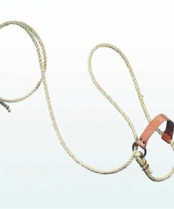 Cattle Halter W Lead And Leather 1/2 Inch