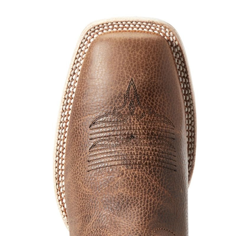 Ariat Mens Sorting Pen Sq Toe Toffee Boots - Image 4