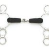 Centaur SS Jointed Rubber Mouth 3 Ring Gag