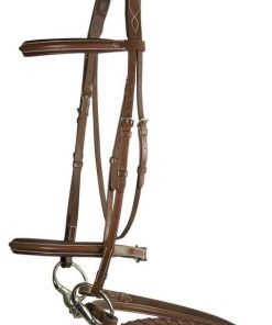 DaVinci Chestnut Raised Crown Bridle/Reins