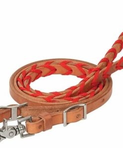 5/8X8ft Laced Barrel ReinRed