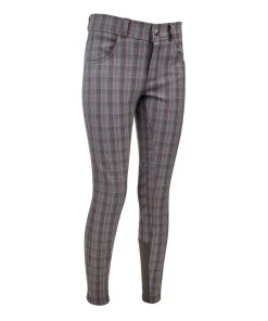 Alternative view of Ashley Classic Kids Knee Patch Breeches Gray/Teal