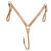 Breast Strap-Center Dee/Tie Down 1 1/4in Bk/Gry
