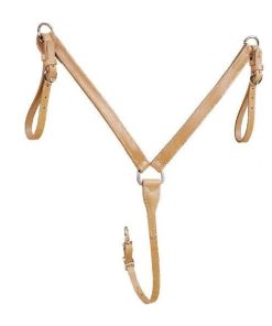 Breast Strap-Center Dee/Tie Down 1 1/4in Bk/Gry