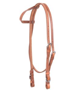 Cashel Harness Leather Stitched Slip Ear Headstall