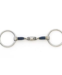Blue Steel Oval Peanut Mouth Loose Ring Bit