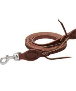 Barbed Wire Roper Rein 5/8 X 8ft Brown