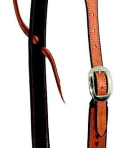 Cowboy Tack 1 1/4in Buckstitch Slip Ear Headstall