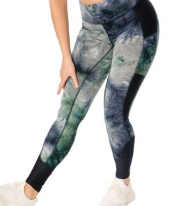 Horseware Ladies Silcon Riding Tights Large Green/
